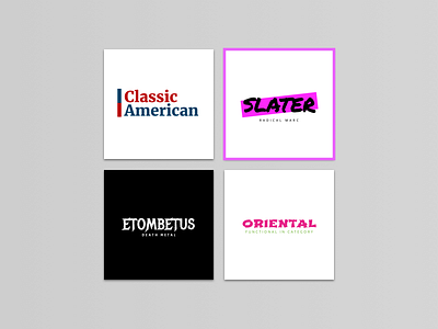 Logo design for several companies.