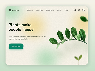 Daily UI 003 - Landing Page - Buy Plants Online