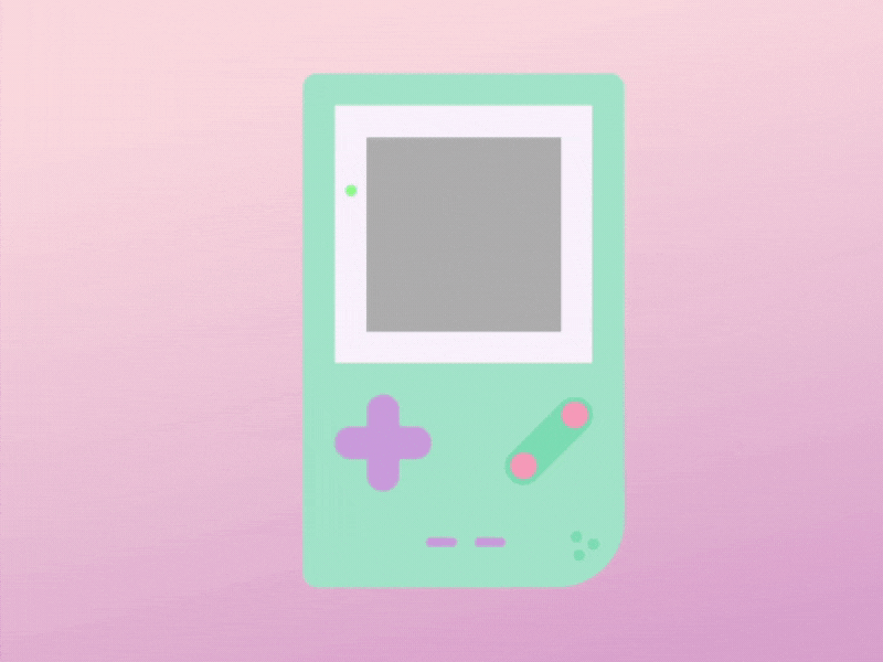 Pastel Gameboy Tetris animation design illustration motion graphics