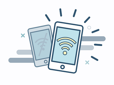 Smartphone Wifi icon design flat flat icon icon