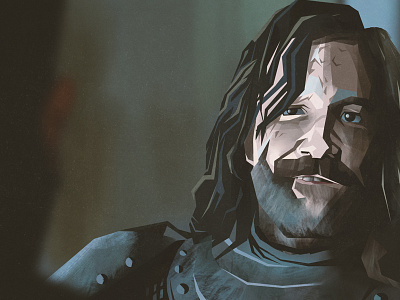 The hound digital painting game of thrones portrait the hound