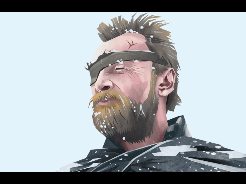 Derek Bombarion game of thrones illustration portrait snow