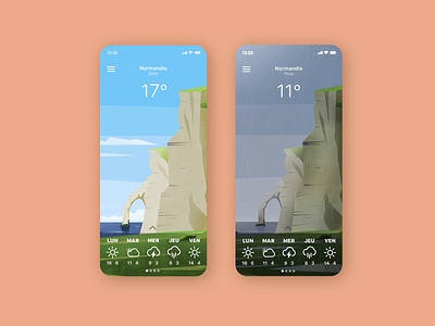 Weather app app animation illustration ui ui design ux design