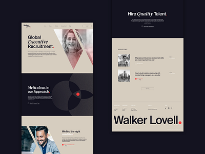 Walker Lovell | Website Designs design flat typogaphy ui ux web website