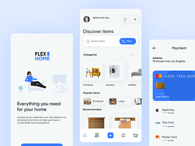 FlexHome App UI Design