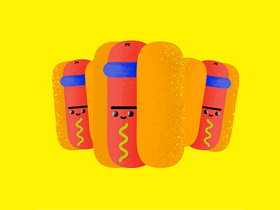 Hot Dog Time design illustration