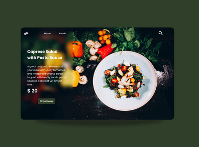 Food web app app design branding clean ui design flatdesign saas website ui uidesign uiux ux webdesign