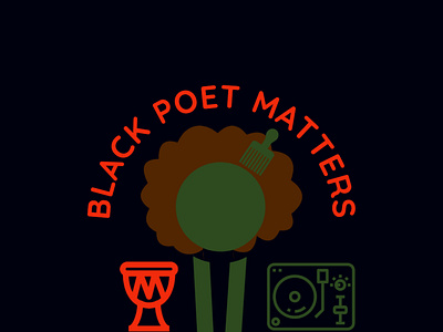 Black Poet Matters Logo Design Remix Final 2021 blacklivesmatter music art poetry poets revolution revolutionary spokenword