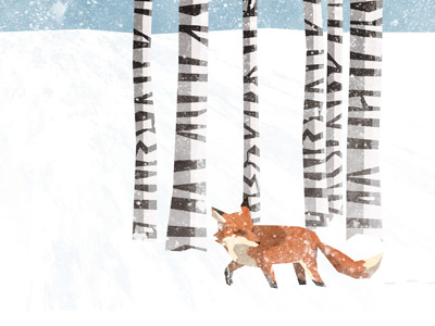 Fox&Trees fox illustration trees