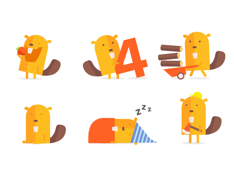 Beaver Character Sheet by Maresch&Sturm on Dribbble