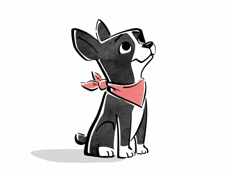Basti is barking animation bark basti commercial dog