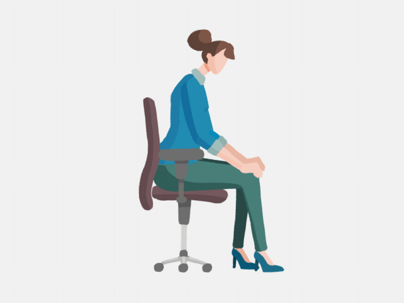 Sit properly properly sit sitting sitzen working