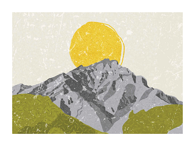 Cascade Mountain, Banff banff design graphic design illustration illustrator landscape mountain national park nature photoshop