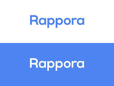 Rappora Wordmark care caregiving health home logo wordmark