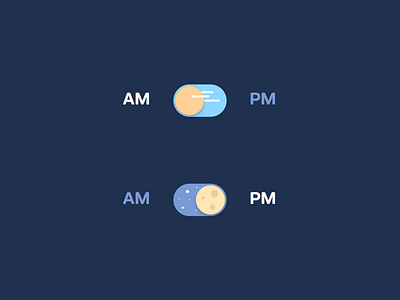 AM / PM Toggle am morning night pm toggle