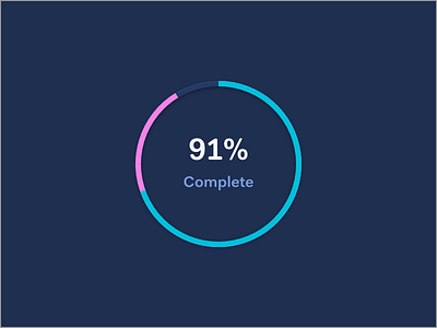 91% Complete by Rappora on Dribbble