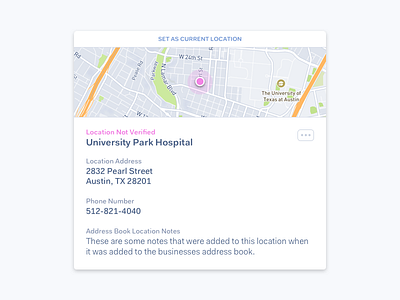 Hospital Location Not Verified address hospital location map notes verified