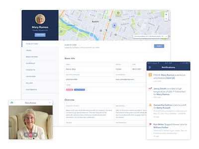 Rappora Carespace care health home map notification video