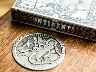 Continental, Luxury Playing Cards currency engraving money playing cards