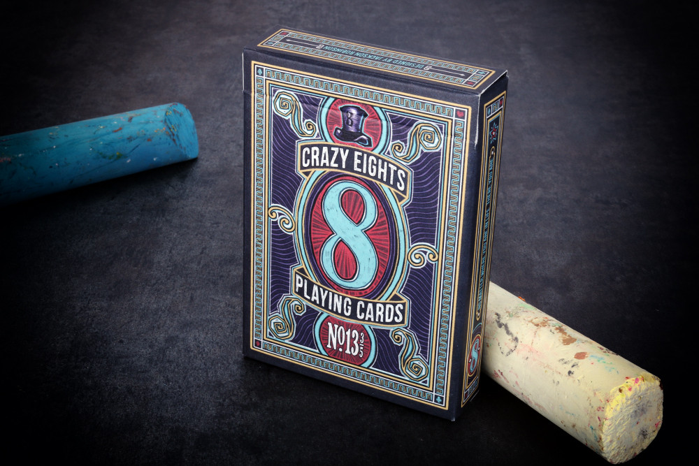 Crazy Card. Crazy 8's playing Cards.