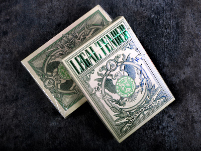 Legal Tender Playing Cards US Edition currency engraving money package design playing cards