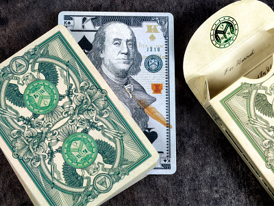 Legal Tender Playing Cards US Edition currency engraving money package design playing cards