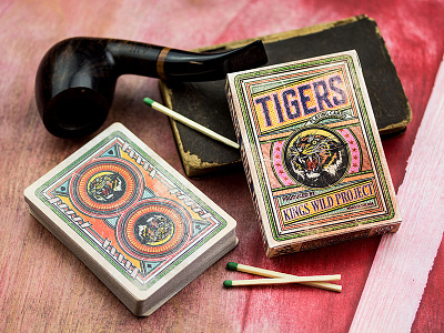 Kings Wild Tigers Playing Card