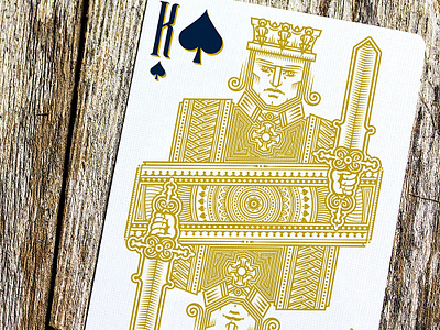 Kings of Spades design cold foil design foil stamp illustration package design playing cards