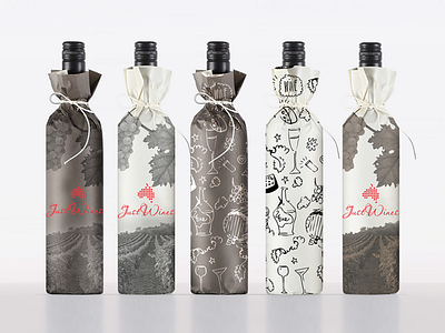 Wrapping Paper Design for Wine Bottle branding design wine wine bottle wine bottle wrapping wrapping paper