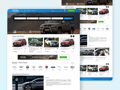 Car Bazaar - Landing Page landing page design landing page ui web page