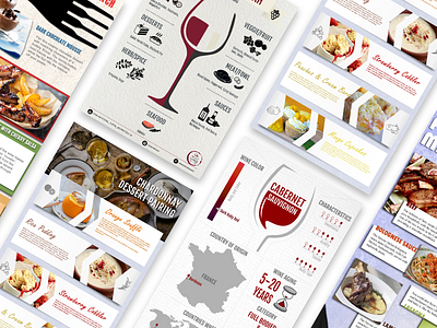 Infographics Design - Wine and Food illustration infographic information design wine