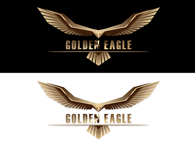 Golden Eagle graphic design logo