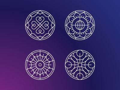 Mandala icons buddhism icon mandala