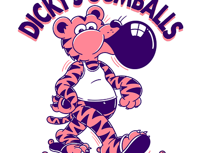 DickysGumballsColor branding buisness card design illustration t shirt design typography