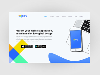 illustration smartphone App presentation abstract app application branding design identity illustration landing logo minimalist presentation ui ux web