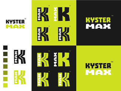 KYSTER MAX brand branding clean design identity logo mark minimalist monogram switch typography