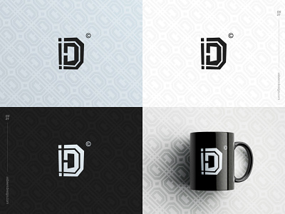 Letter Challenge D Monogram brand branding clean design geometric identity letter logo mark minimalist monogram