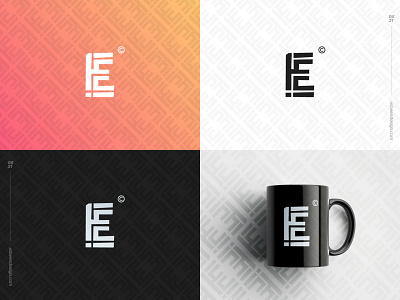 Letter Challenge E Monogram brand clean design geometic identity letter logo mark minimalist monogram