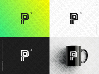 Letter Challenge -P- Monogram clean design initial letter logo monogram p