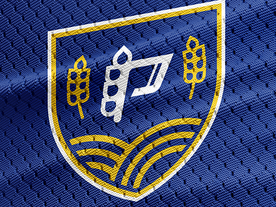 Prairie Hockey Academy design hockey illustrattion logo p prairie sport wheat