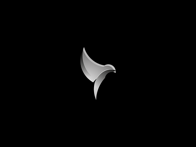 Like A Sparrow animal bird black design gradient. gride logo process sparrow tutorial white