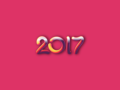 New Year 2017 2017 illustration new number year