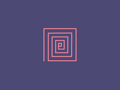 E Square design e geometric infinity initial logo squar