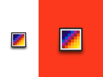 Pixels Frame 2 abstrait art clean design frame illustration minimal pixel square vector