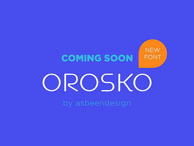Orosko Font alphabet font free letter new typeface