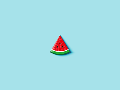 Watermelon background design flat fruit hero illustration pattern summer vector watermelon web
