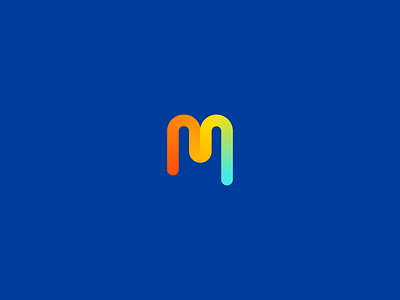 M Monogram brand branding colorfull design graphic logo m mark monogram