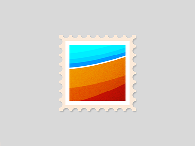 Desert Stamp abstract abstrait color desert illustration illustrator motif stamp timbre vector