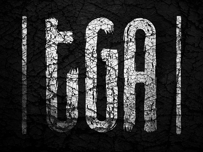 TGA brand branding clean custom design dirty escape game geometric logo monochrome texture typography