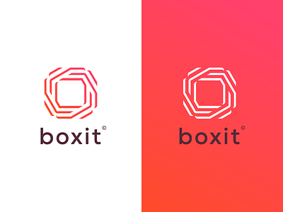 boxit identity abstract brand branding clean colorfull corporate design digital geometric icon identity logo mark